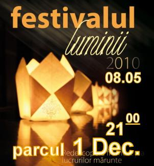 Orădenii, chemaţi să sărbătorească Festivalul Luminii, în Parcul 1 Decembrie